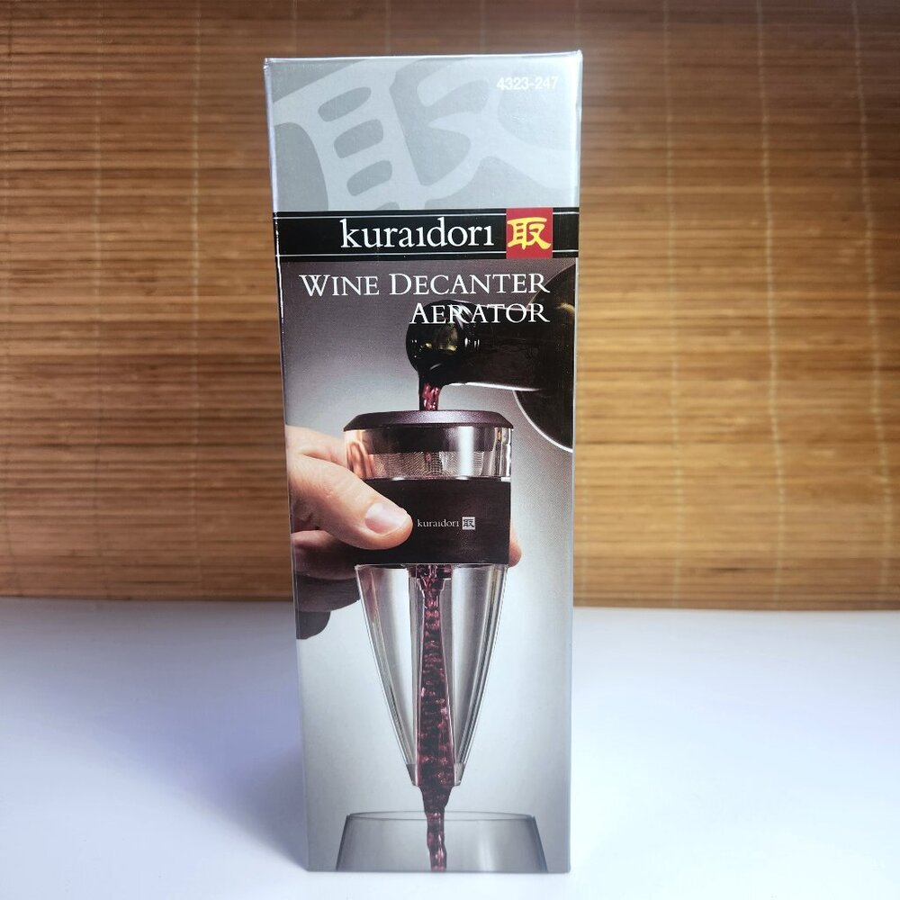 Kuraidori Wine Aerator Wine Decanter Aerator Brand New In Box Discontinued